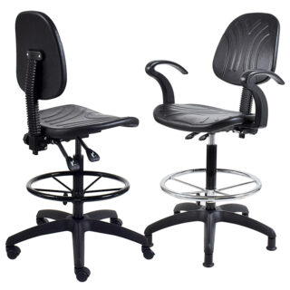 WC9SYC - Works Draughtsman Chair (Black)