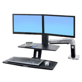 Ergotron Workfit-A Deskmount Dual Screen Workstation with Suspended Keyboard
