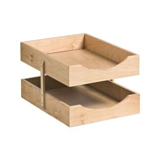 Contract Wooden Solid Wood Letter Trays A4 2-Tier