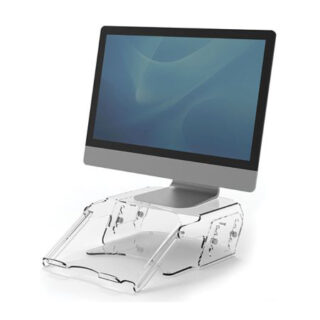 Clarity Adjustable Monitor Riser with Document Support