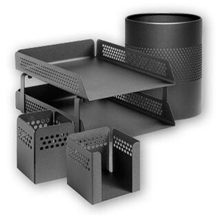 Perforated Desk Set