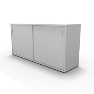 Sliding Door Storage Cabinet (Desk Height)